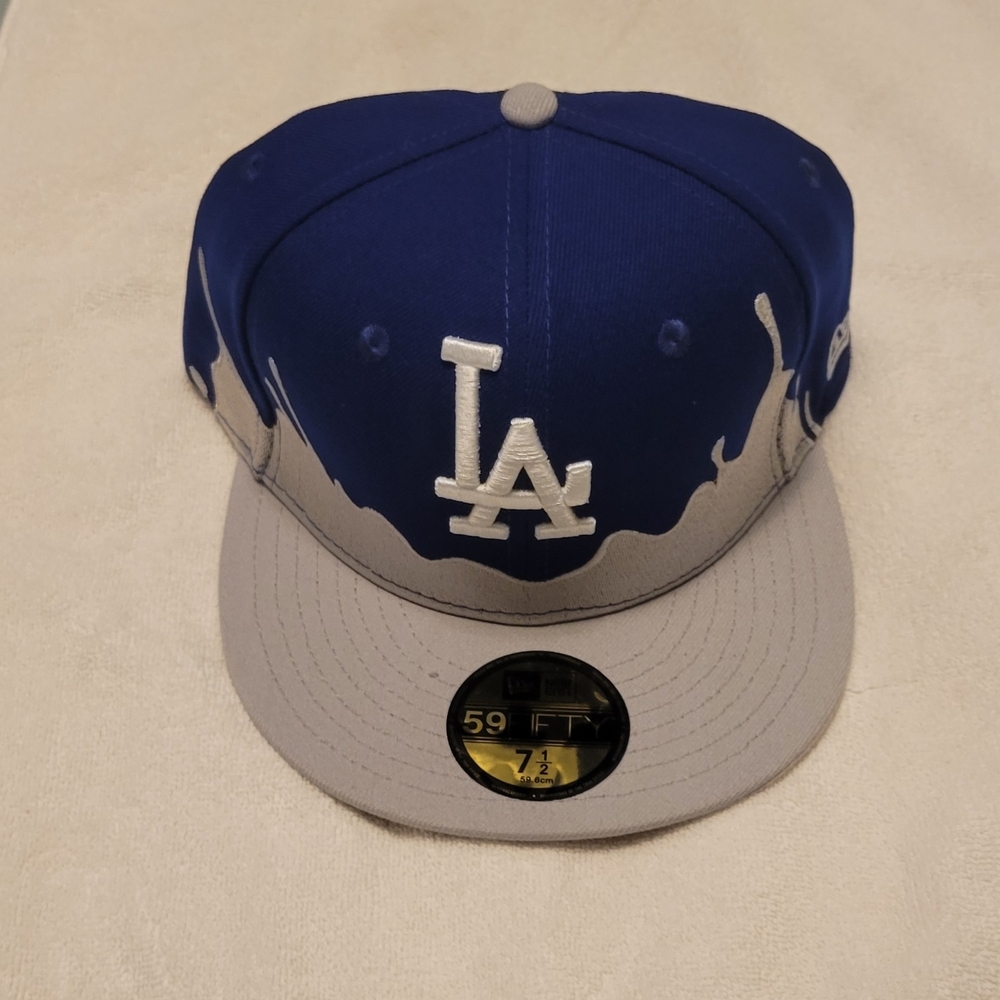 Blue and Gray LA Cap